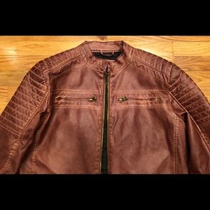 Men's XRAY Slim-Fit Faux Leather Motorcycle Jacket